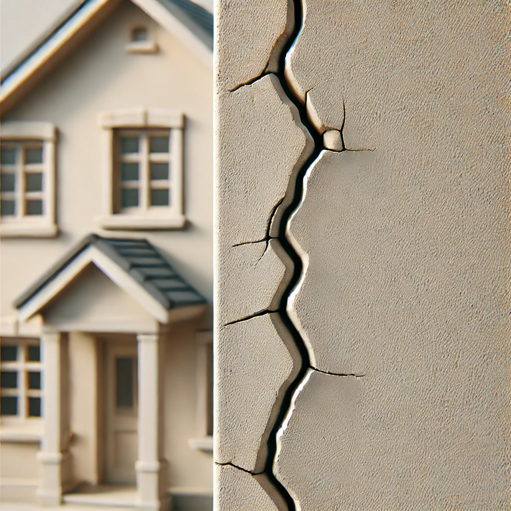 Rissiges Haus: Risse in Wänden verstehen und behandeln